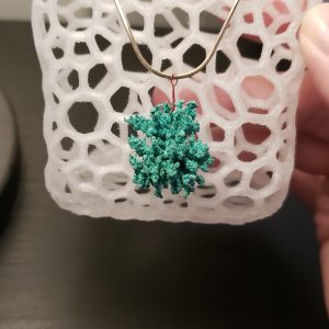 Pure Copper Metal Crystal Necklace